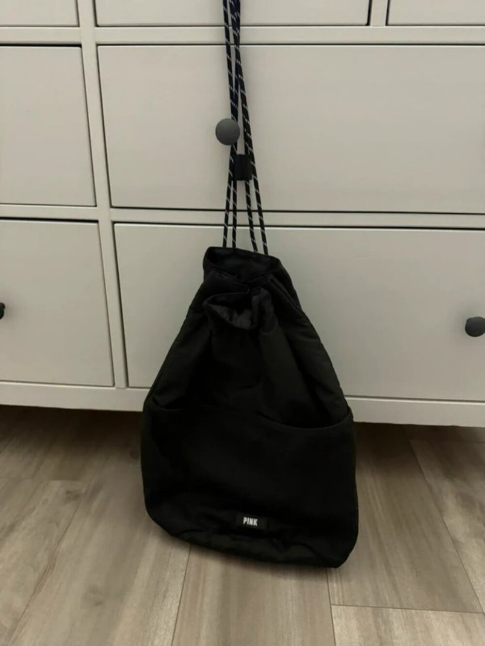 VS Pink Drawstring Backpack [572]